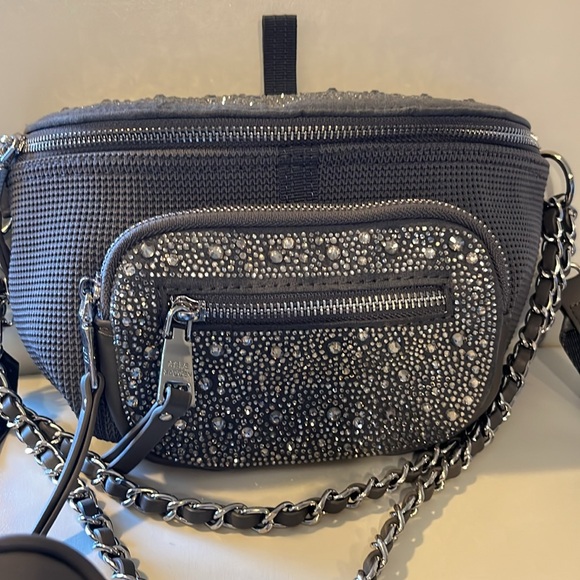 Steve Madden rhinestone fanny pack Crossbody bag - Picture 1 of 12